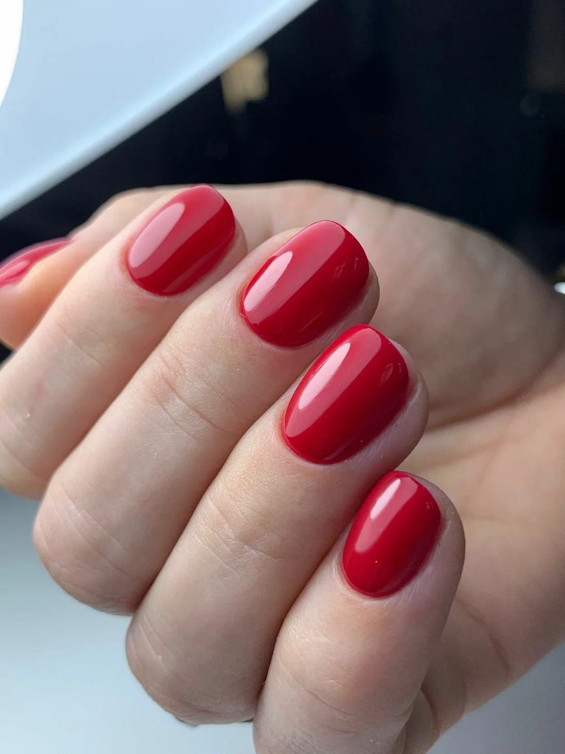 Ejemplo de Base Rubber con acabado rojo brillante